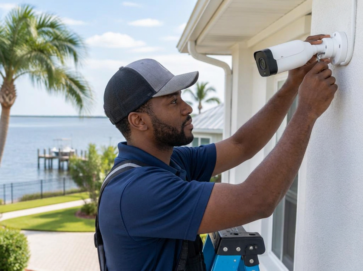 Security camera installation service