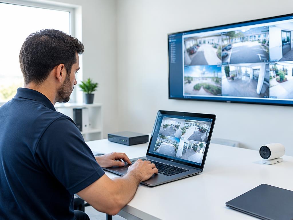 Remote camera monitoring setup